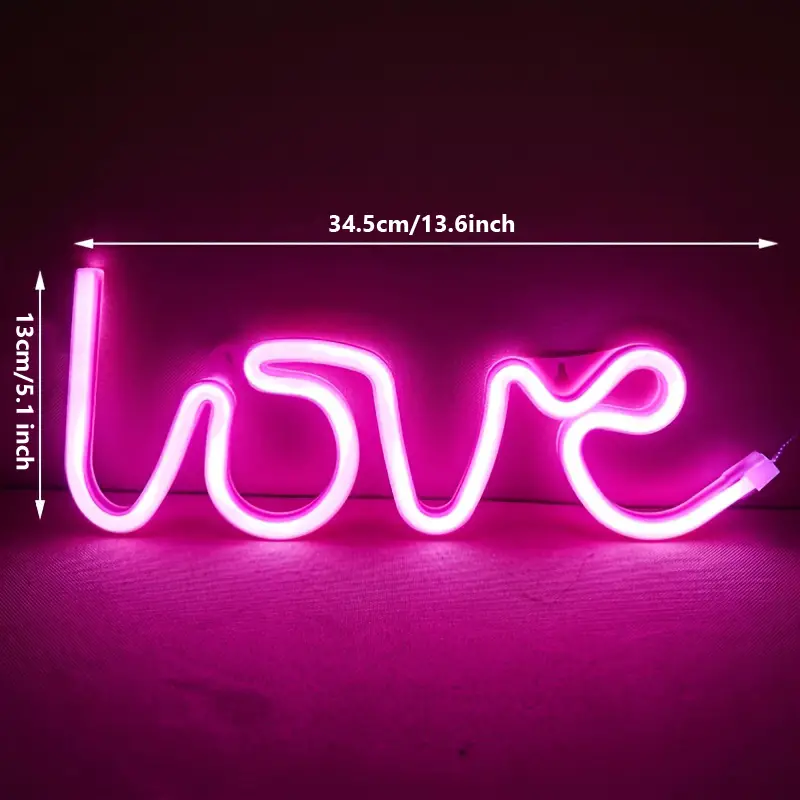 Pink Love Neon Light
