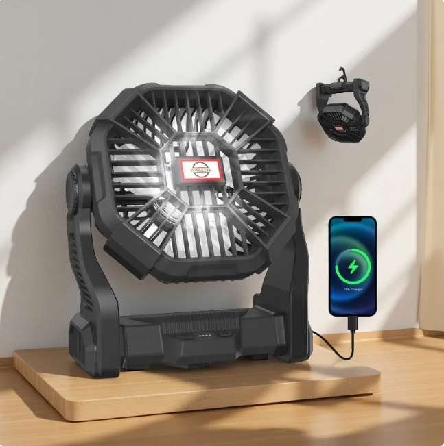 Portable Rechargeable Outdoor Camping Fan thumbnail 3