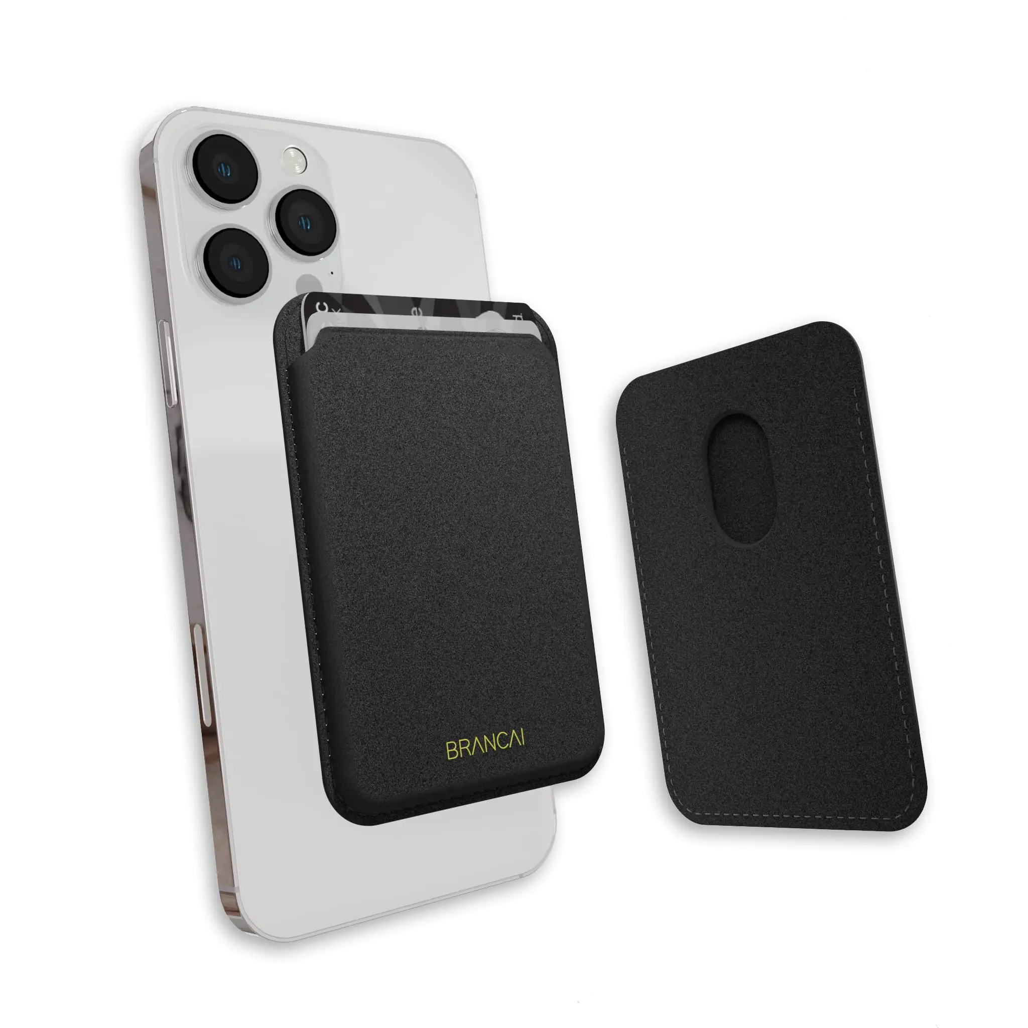 BRANCAI Magnetic Wallet Compatible with MagSafe Wallet for iphone 12