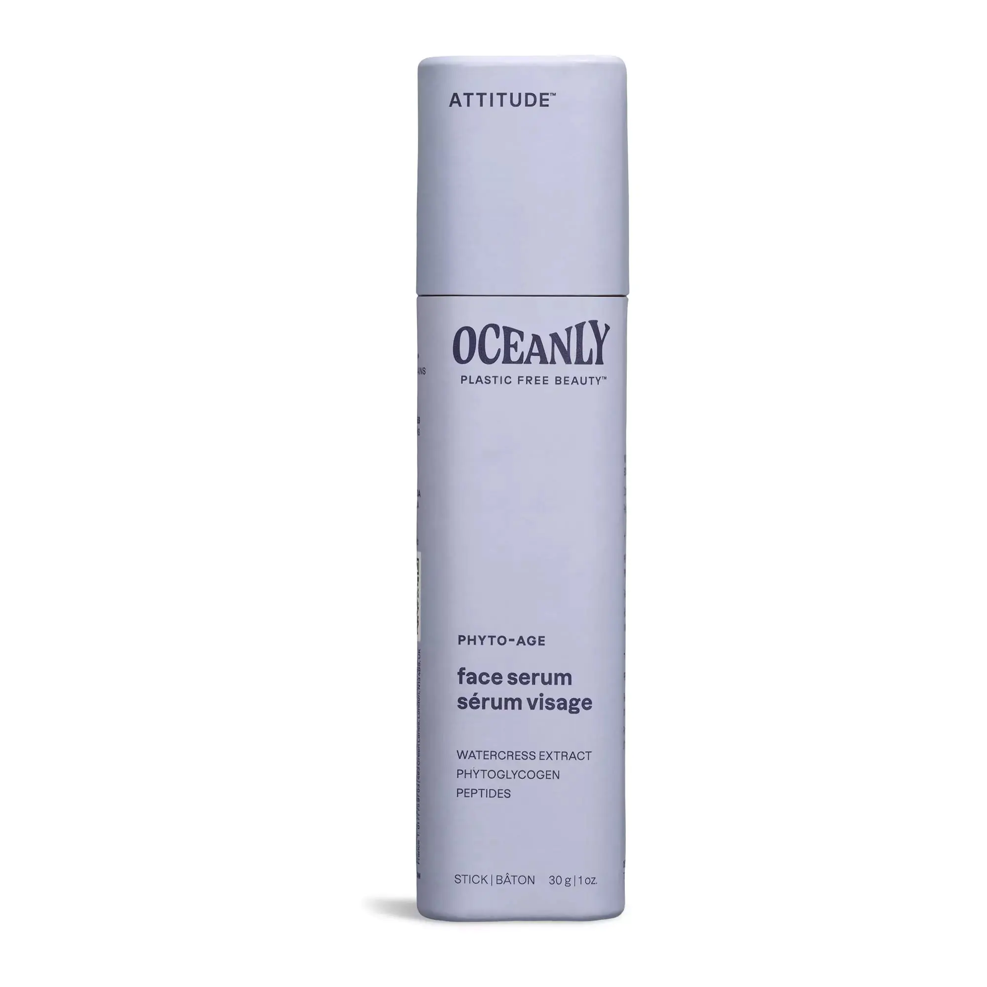ATTITUDE Oceanly Face Serum Stick EWG Verified Plastic-free Plant and Mineral-Based Ingredients Vegan and Cruelty-free Beauty Products PHYTO AGE Unscented 1 Ounce