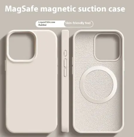 Magnetic Liquid Silicone Magsafe Case For iPhone thumbnail 4