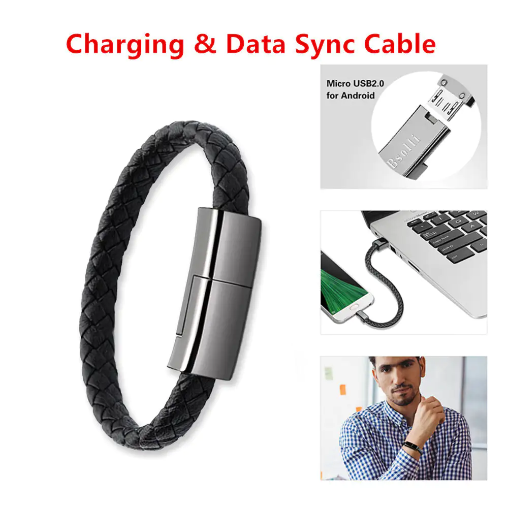 New Bracelet Charger USB Charging Cable Data Charging Cord For thumbnail 2