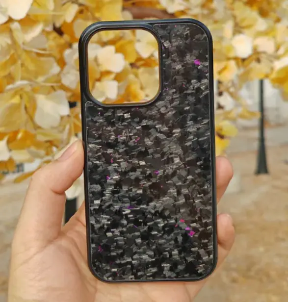 MagSafe Glossy Forged Carbon Fiber Phone Case for iPhone